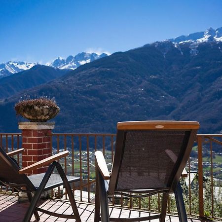 Panoramic Apartment Italian Alps Valtellina Near Sondrio, Tirano Poggiridenti Extérieur photo