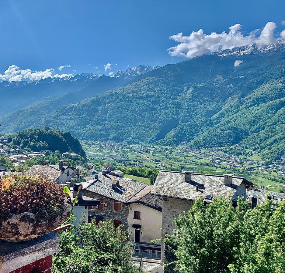 Panoramic Apartment Italian Alps Valtellina Near Sondrio, Tirano Poggiridenti Extérieur photo